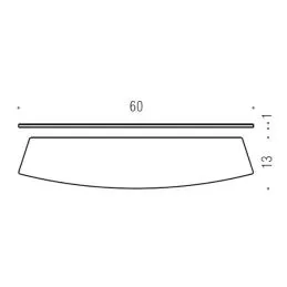 [Ricambio] Vetro per mensola Land B2861 Colombo Design