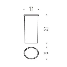 [Ricambio] Vetro per portascopino Land B2850 Colombo Design