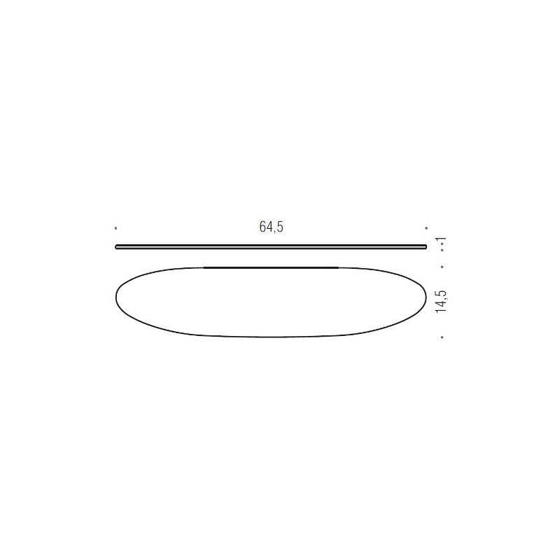 [SPARE PART] Glass for shelf LINK B2461 Colombo Design