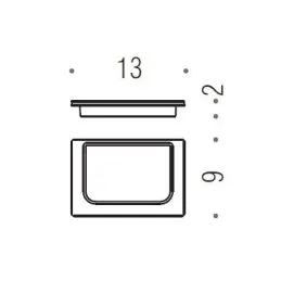 [SPARE PART] LOOK B1651 soap dish glass Colombo Design