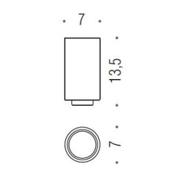 [SPARE PART] Replacement glass NORDIC B5252 Colombo Design