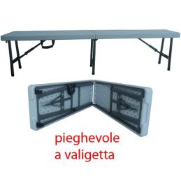 Beer-style bench in folding PVC 183x30cm