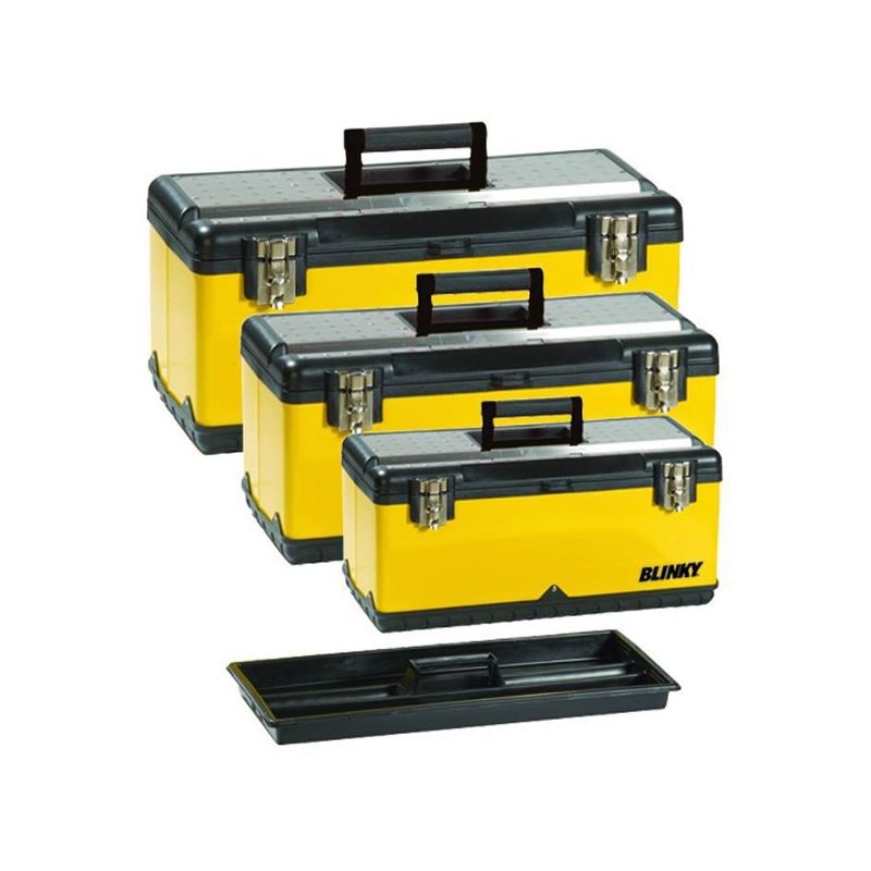 Set of 3 VIGOR Matrioska tool boxes in PPL-Stainless steel