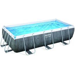 Outdoor rectangular pool BestWay 56721 Power Steel Rattan
