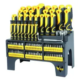 Serie cacciaviti e inserti VIGOR 38937-50 100 pezzi