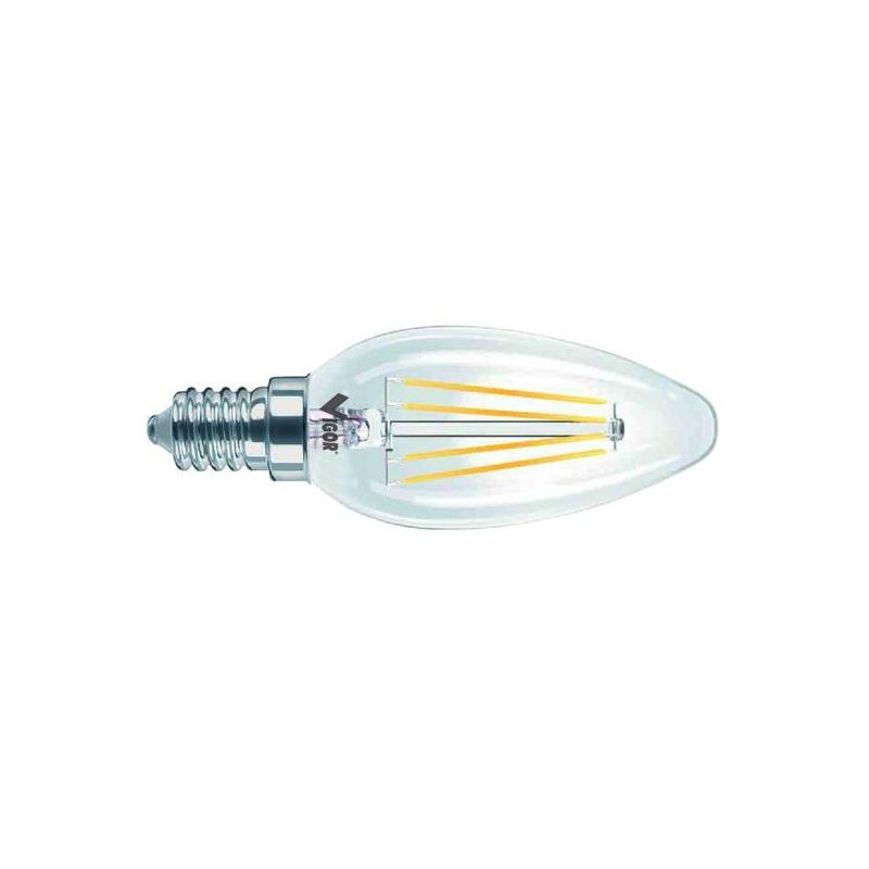 LED lamp filament CANDLE E14 4W-480 lm VIGOR