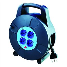 Avvolgicavo 20 metri 4 prese Schuko/bipasso 10/16A+T 3X1.5