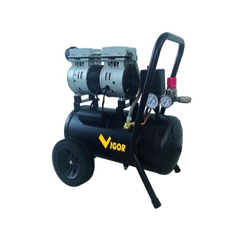 Compressore aria silenziato VIGOR 24 lt. 750W VCA-S24