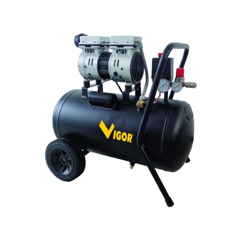 Compressore aria silenziato VIGOR 50 lt. 750W VCA-S50 - Matteoda La