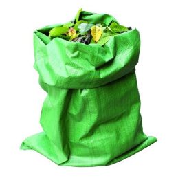 Grass collection bag 60x100 in green PP