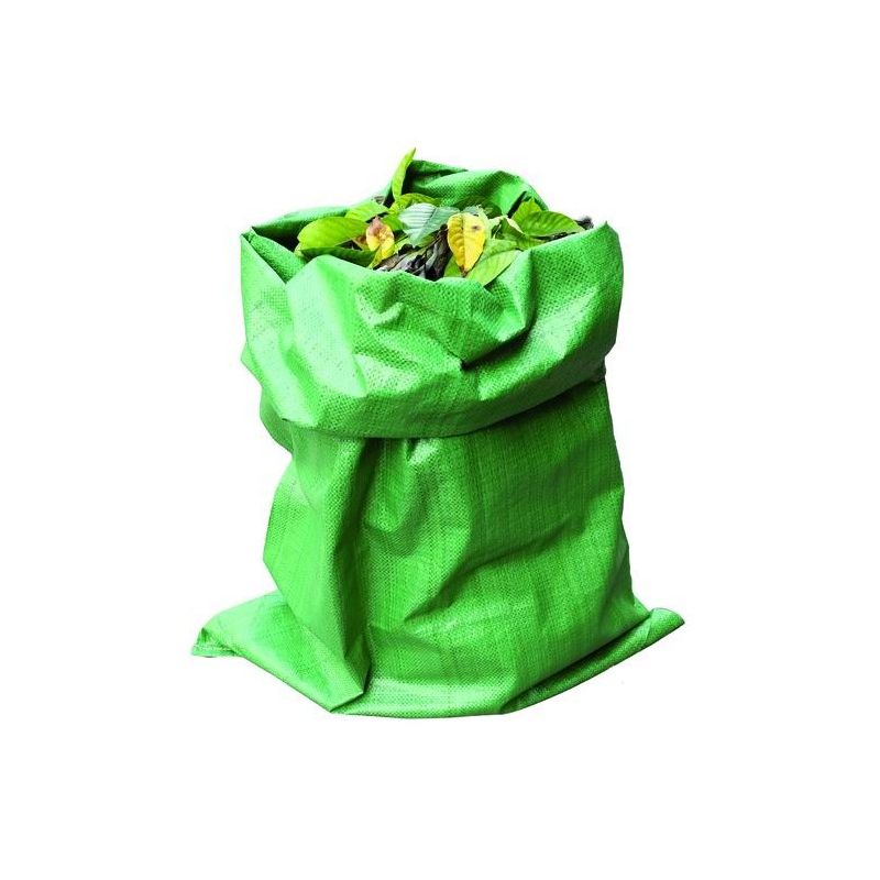Grass collection bag 60x100 in green PP