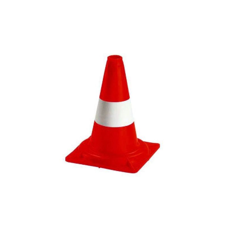 Traffic cone class I white / red daytime h 30 cm