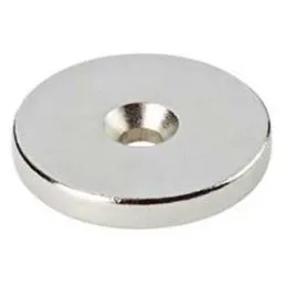 Magnete tondo al neodimio con foro tipo a pastiglia