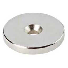 Round neodymium magnet with pad-like hole