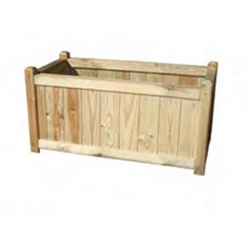 Fioriera rettangolare in Legno per esterni 40x80