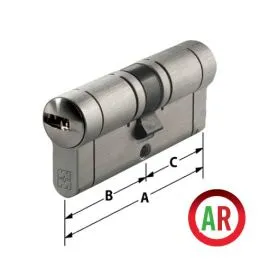 Security cylinder Mottura Champions PRO key / key ARMED-RESET