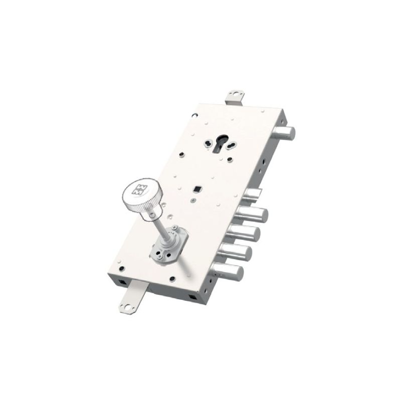 Armoring door lock Mottura 3DKEY 3D.925 Double system with knob