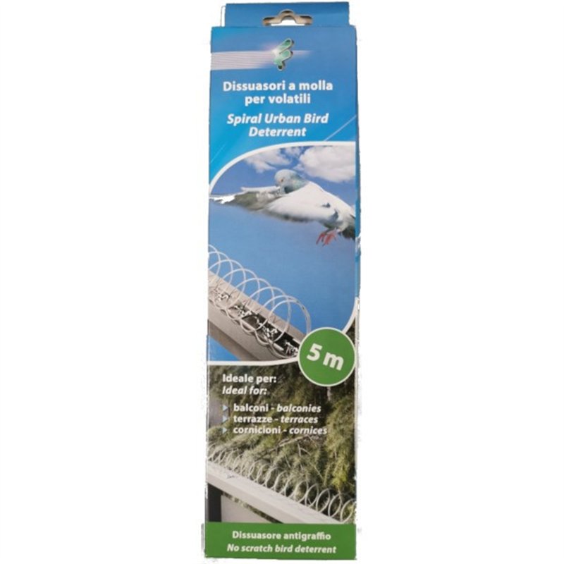 Spring bollards for birds 5 mt. New