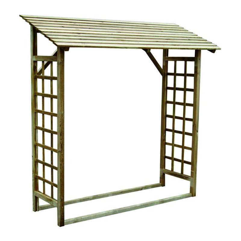 Pergola woodshed impregnated wood 180x70 Betulla