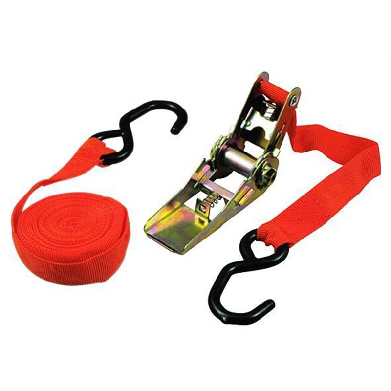 Strap for anchoring with tensioner 25mm 4.5 mt.