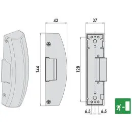 Cisa electric strike 07083.90 for panic exit devices