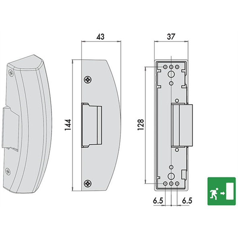 Cisa electric strike 07083.90 for panic exit devices