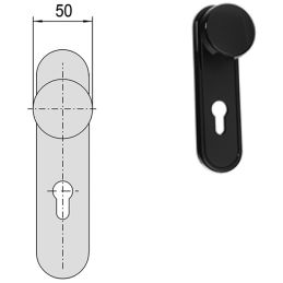 Maniglione antipanico Cisa 59301.10 Prestige laterale (barra fornita a  parte) - Cod. 159301100 - ToolShop Italia