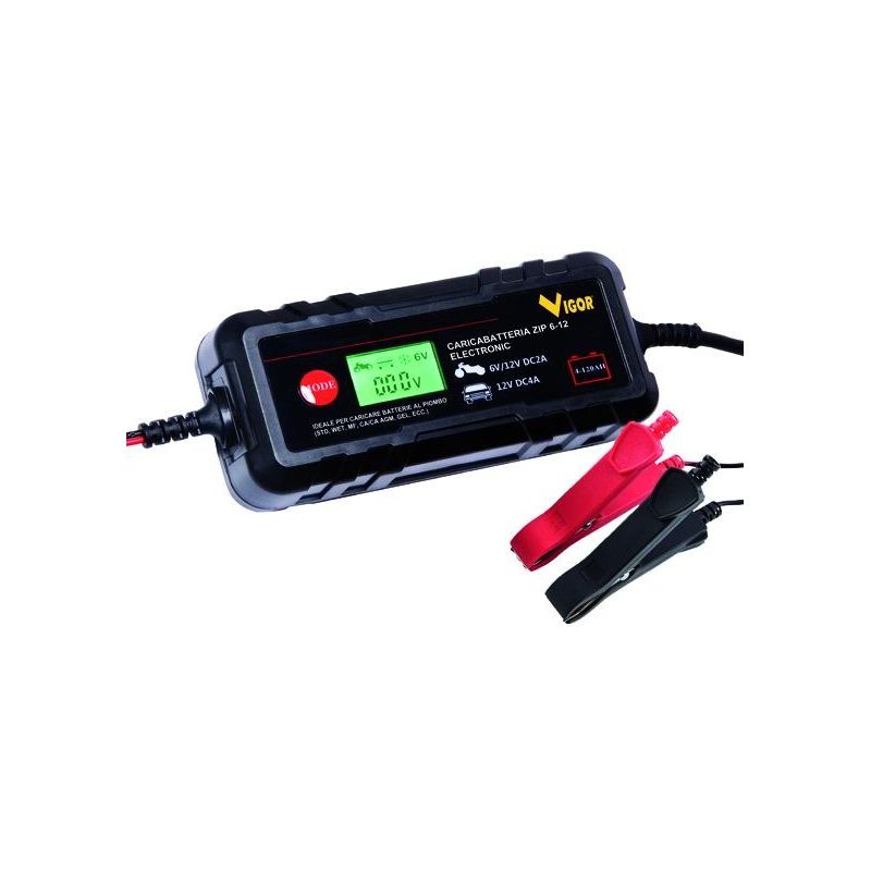 Caricabatterie mantenitore carica VIGOR ZIP 6-12Volt