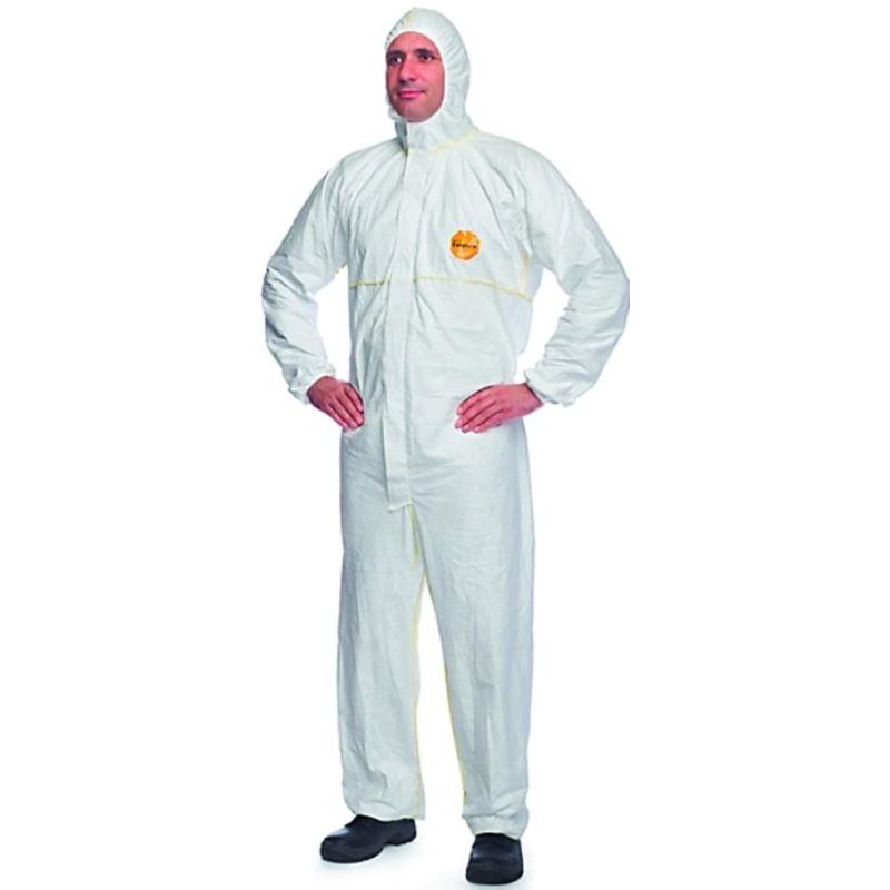 White overalls for DUPONT TYVEK 200 EASYSAFE PPE protection