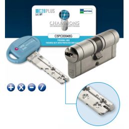Apply lock 30.622 Mottura triple with key double cylinder