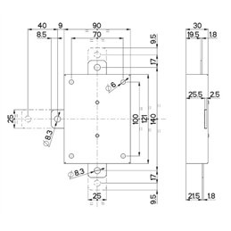 Mottura 96.143 diverter for quintuple locks