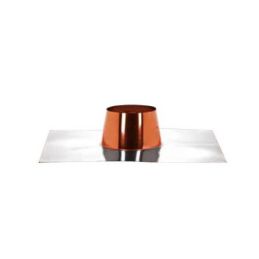 Faldale for flat roofs base ALUMINUM collar COPPER Single and double wall flue