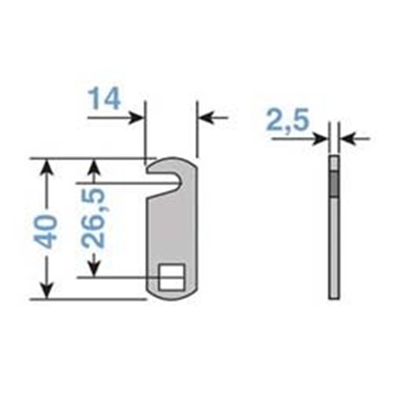 Lever for CORBIN PAC201012 universal lock