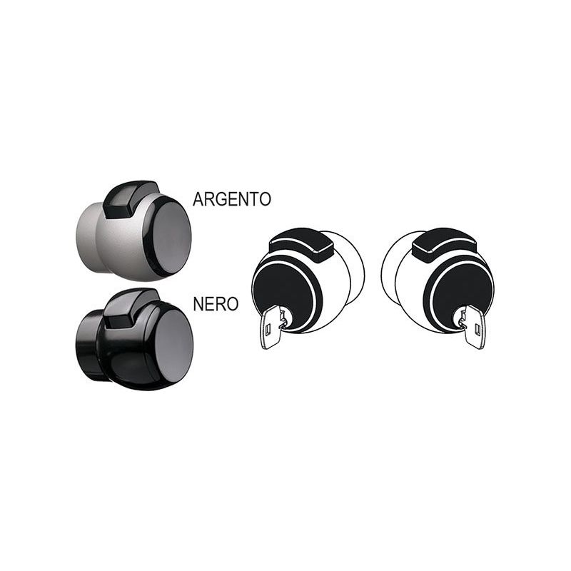 Knob-lock PremiApri Meroni Nova 15 for doors / office
