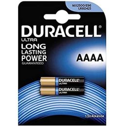 Pile alcaline Duracell ULTRA MX2500 AAAA  Microstilo (blister 2 pezzi)