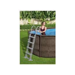 Piscina esterna ovale BestWay 56716 Power Steel Rattan