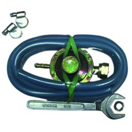 Low pressure regulator for gas stoves / barbecues with 30mbar hose