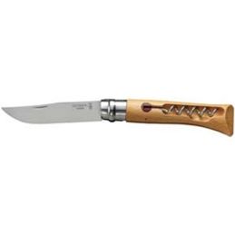 Opinel Virobloc knife stainless steel blade with corkscrew