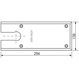 [Spare part] Plate for floor door closer MAB AC534