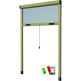 Zanzariera verticale rullo in Kit finestre altezza 250cm.