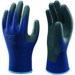 Showa 380-FOAM GRIP BLUE nylon / nitrile glove