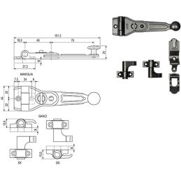 AGB closure for shutter door Abaco Kit for door H009031593