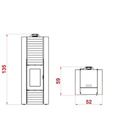 Stufa idro pellet Palazzetti Ecofire Martina Idro Lux 10 acqua