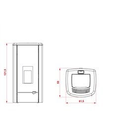 Stufa idro pellet Palazzetti Ecofire Mirella Idro 10 acqua 5