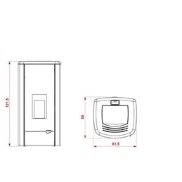 Stufa idro pellet Palazzetti Ecofire Mirella Idro 15 acqua