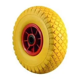 Ruota per carrelli antiforo gialla 260x85
