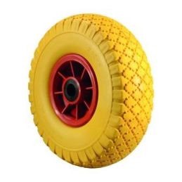 Ruota per carrelli antiforo gialla 260x85
