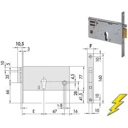 Cisa electric lock 14351 threading for band h 77