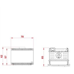 Inserto camino a pellet Palazzetti Ecofire A78