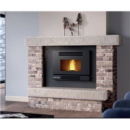 Inserto camino a pellet Montegrappa MIGLIO 8,5 Kw 4 stelle